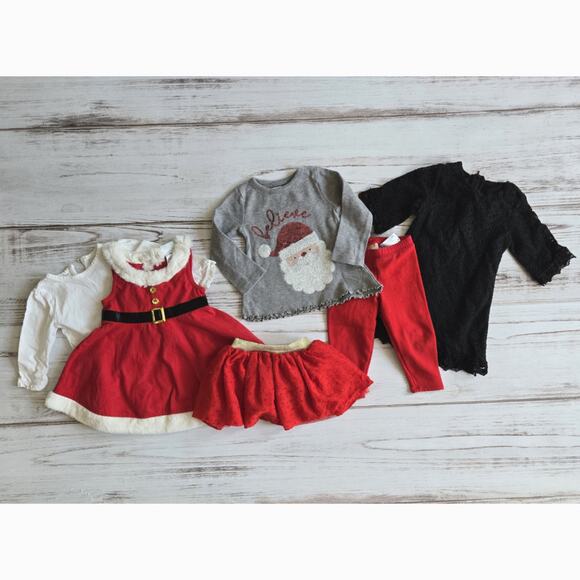 Toddler Girl Holiday Bundle sz 18M - Picture 1 of 6